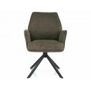 Стул SIGNAL HUGO Brego 77 оливковый-бежевый/черный, поворотный